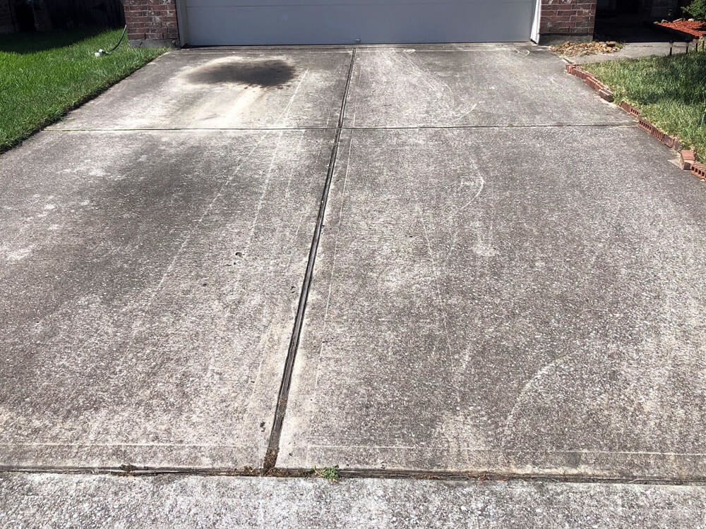 Stained Driveway