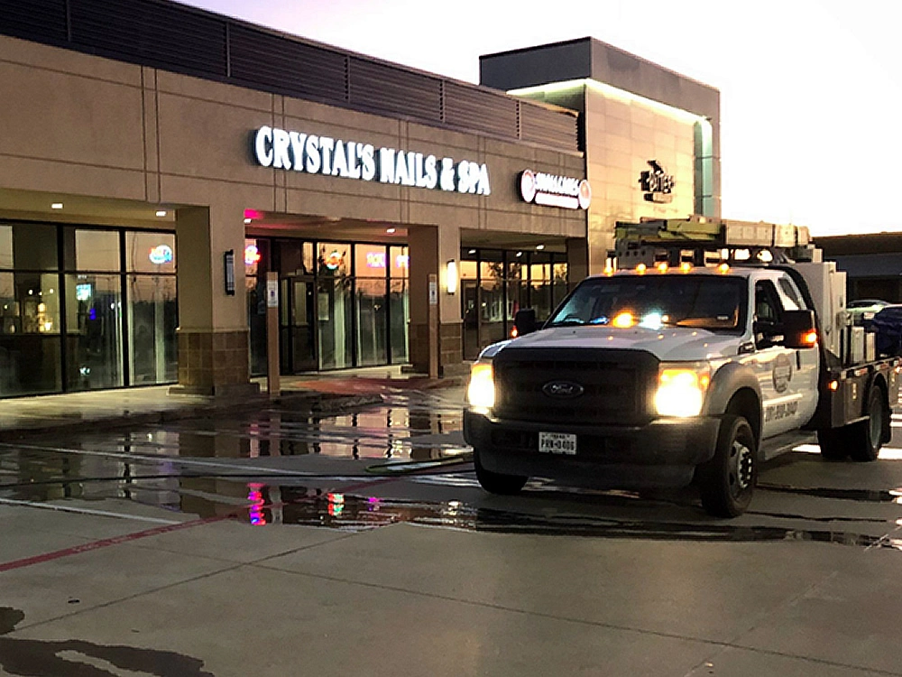 Strip Center Pressure Washing Klein Pressure Washing