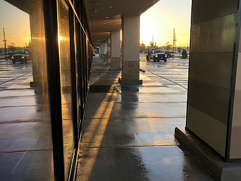 Pressure Washing at Sunup